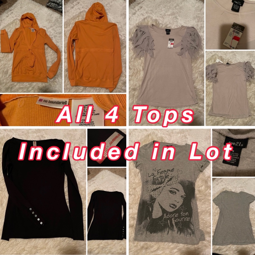 4pc Size S Shirt Lot